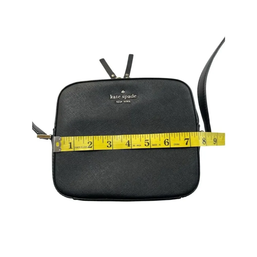 Kate Spade Newbury Lane Commie Small Crossbody Saffiano Leather Black